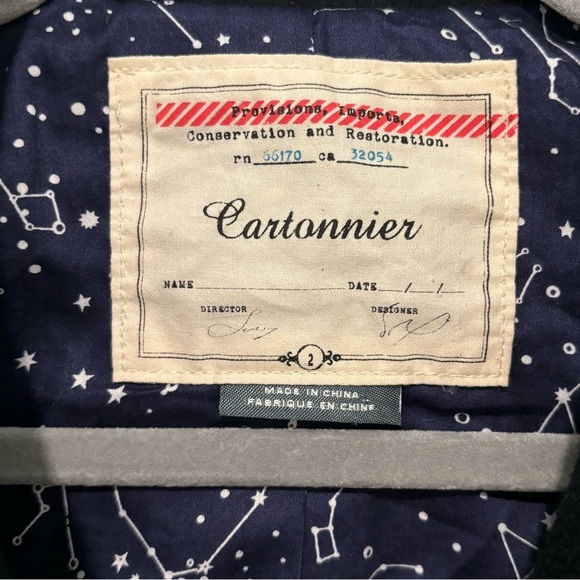 Anthropologie Navy blue Size 2 Double-Breasted Blazer - Picture 9 of 10